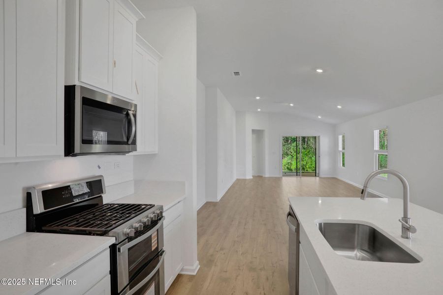 Furnished interior view inside a new home in Cordova Palms, St. Augustine (Image 10).