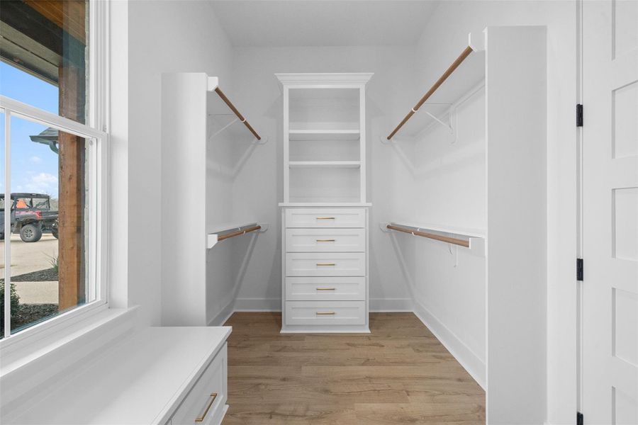 Primary walk-in closet