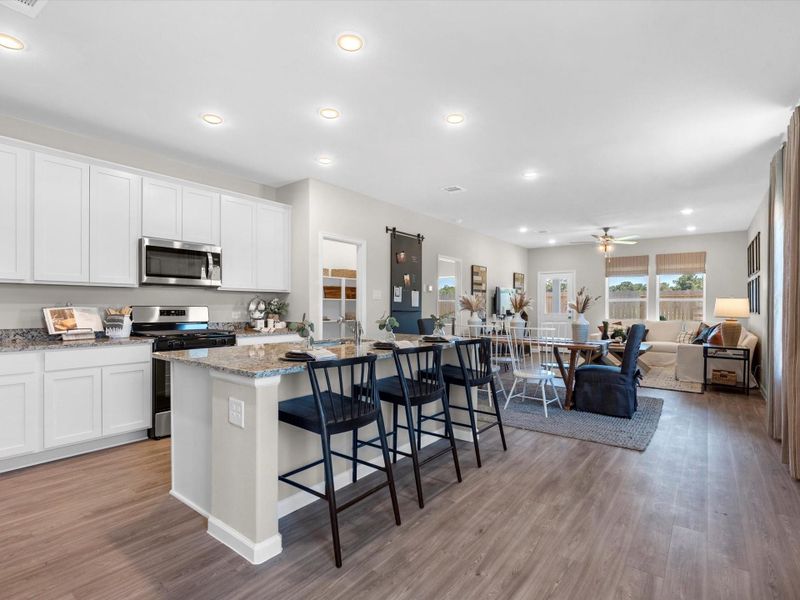 Furnished interior view inside a new home in Granger Pines, Conroe (Image 8).