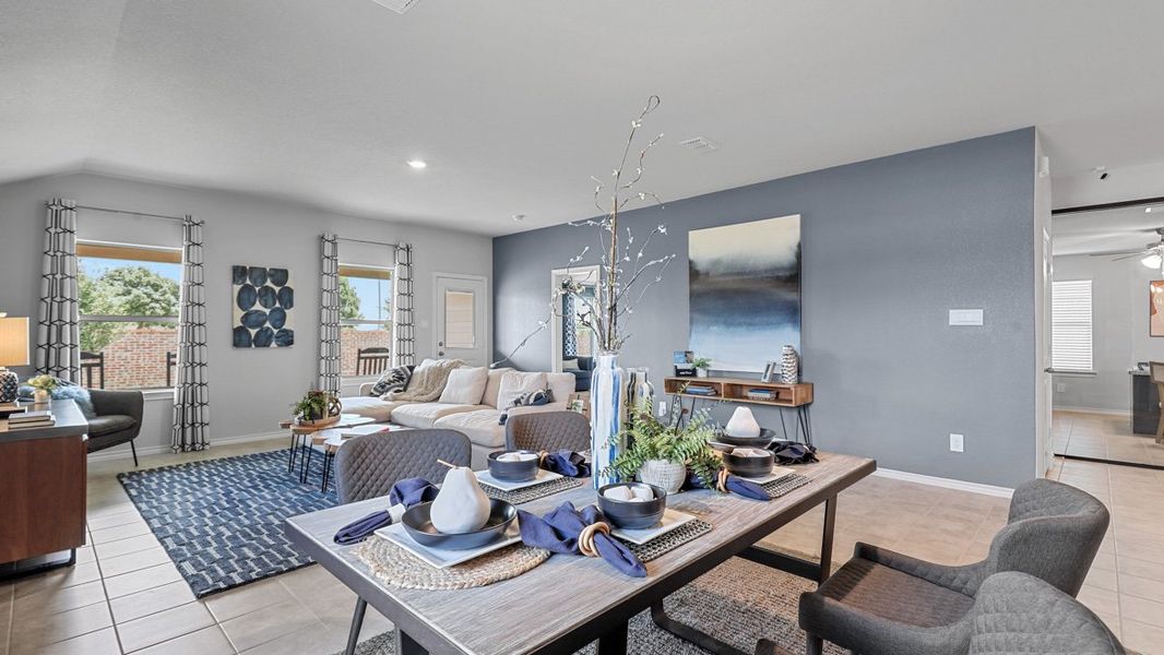 Furnished interior view inside a new home in Rosewood at Beltmill, Fort Worth (Image 16). Furnished interior view inside a new home in Rosewood at Beltmill, Fort Worth (Image 16).
