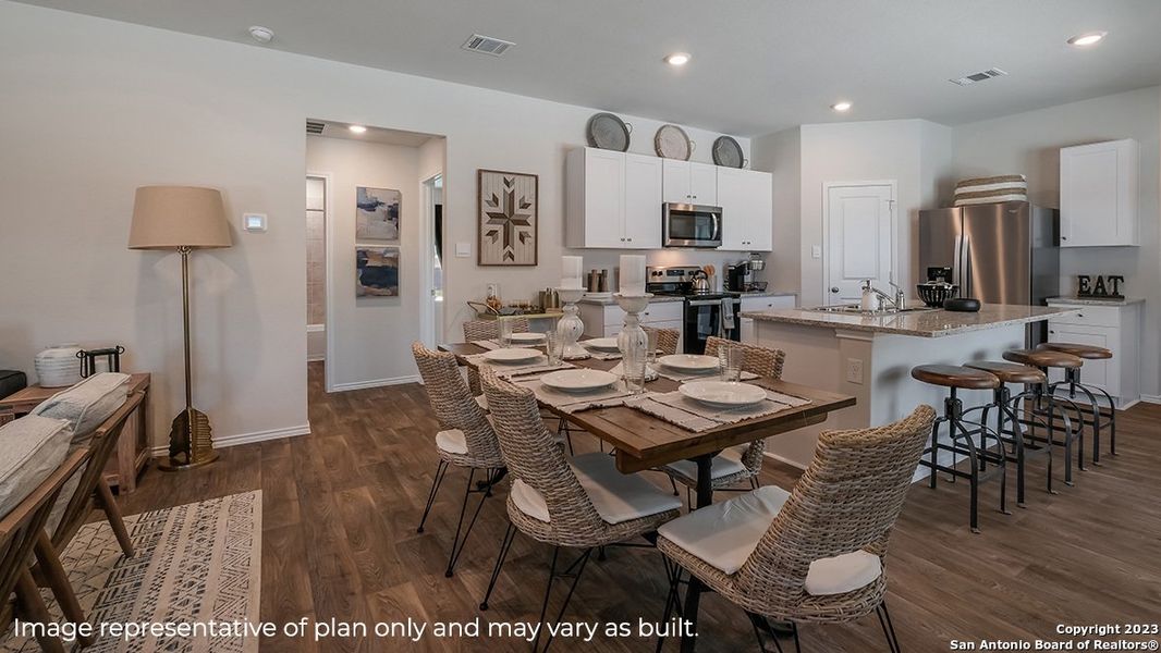 Furnished interior view inside a new home in Redbird Ranch, San Antonio (Image 12).