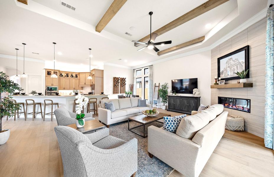 Furnished interior view inside a new home in The Highlands 55′, Porter (Image 12). Furnished interior view inside a new home in The Highlands 55′, Porter (Image 12).