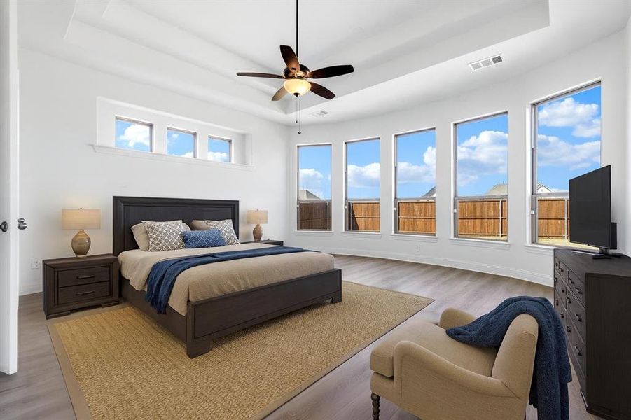 Furnished interior view inside a new home in Sandbrock Ranch, Aubrey (Image 28).