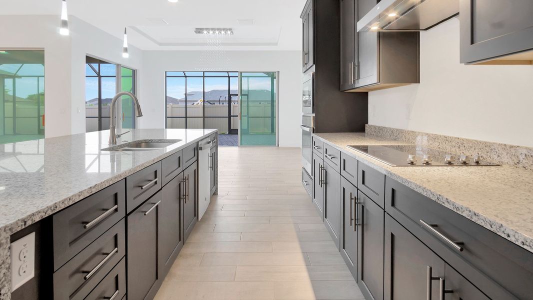 Representative furnished interior of a home built from the Courtyard by DRB Homes in River Preserve Estates, Parrish (Image 9).