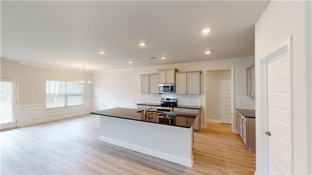 Furnished interior view inside a new home in , Griffin (Image 8).
