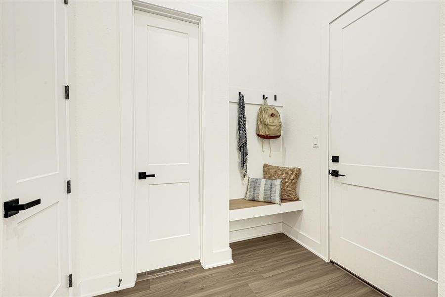MUD ROOM, HALF BATH AND GARAGE ENTRY MUD ROOM, HALF BATH AND GARAGE ENTRY