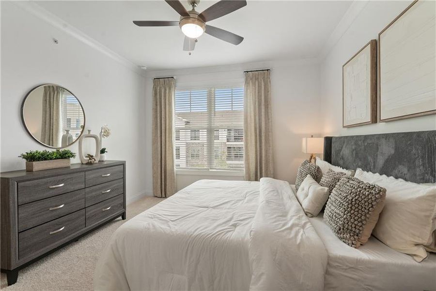 Furnished interior view inside a new home in Market Square at Sawnee Village, Cumming (Image 4). Furnished interior view inside a new home in Market Square at Sawnee Village, Cumming (Image 4).