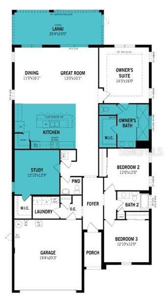 2D floor plan layout of this home in Wellen Park, Venice, FL (Image 5). 2D floor plan layout of this home in Wellen Park, Venice, FL (Image 5).