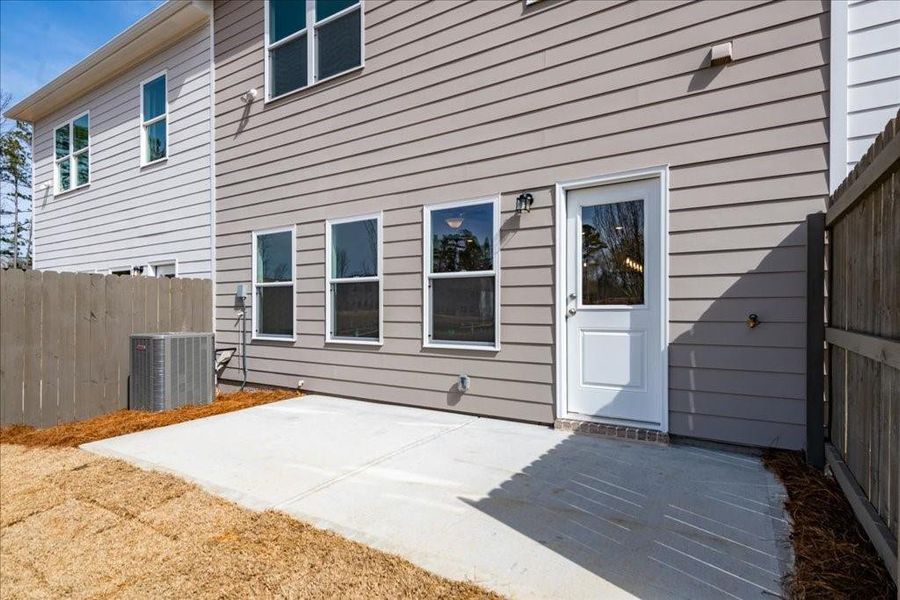 Exterior details and patio area of a home in Cherokee Township, Acworth (Image 23).