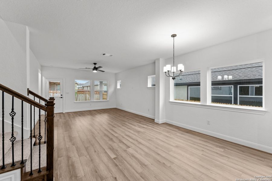 Spacious, unfurnished interior of a new home in Ladera - High Point 45', San Antonio (Image 11). Spacious, unfurnished interior of a new home in Ladera - High Point 45', San Antonio (Image 11).