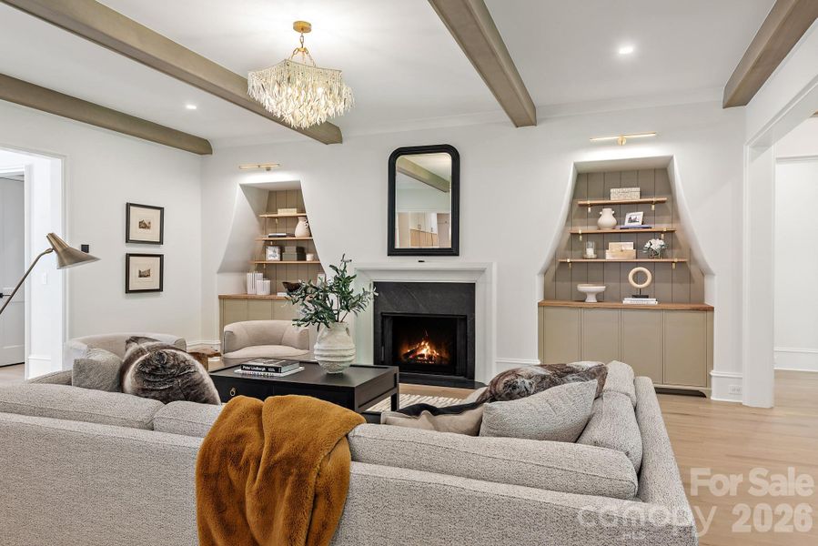 Furnished interior view inside a new home in , Charlotte (Image 9).