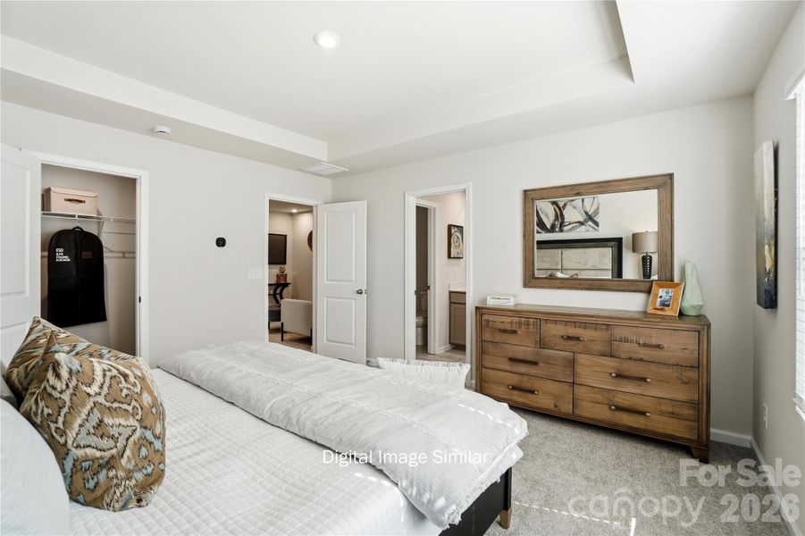 Furnished interior view inside a new home in Cheyney, Charlotte (Image 26). Furnished interior view inside a new home in Cheyney, Charlotte (Image 26).