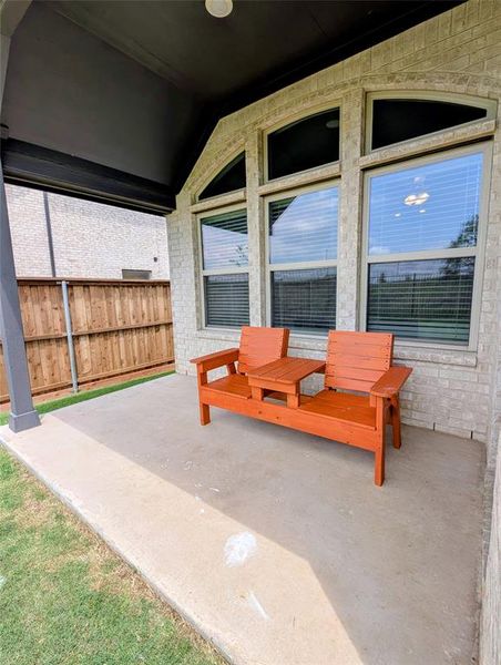 Exterior details and patio area of a home in Westside Preserve Classic, Midlothian (Image 4). Exterior details and patio area of a home in Westside Preserve Classic, Midlothian (Image 4).