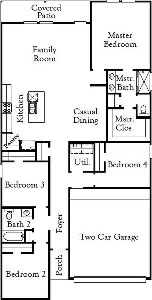 2D floor plan layout of this home in Beacon Point at Lago Mar, Texas City, TX (Image 2). 2D floor plan layout of this home in Beacon Point at Lago Mar, Texas City, TX (Image 2).