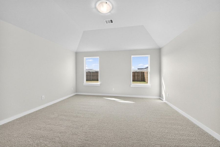 Representative unfurnished interior of a home built from the The Amherst by Lillian Custom Homes in Freeman Farm, Kaufman (Image 33). Representative unfurnished interior of a home built from the The Amherst by Lillian Custom Homes in Freeman Farm, Kaufman (Image 33).