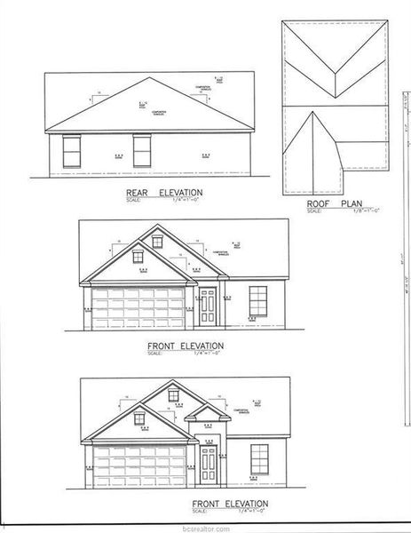 Exterior rendering of this home design in , Snook, TX (Image 1).