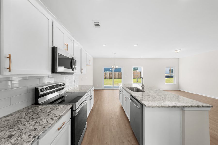 Furnished interior view inside a new home in Belair East, Statesboro (Image 9).