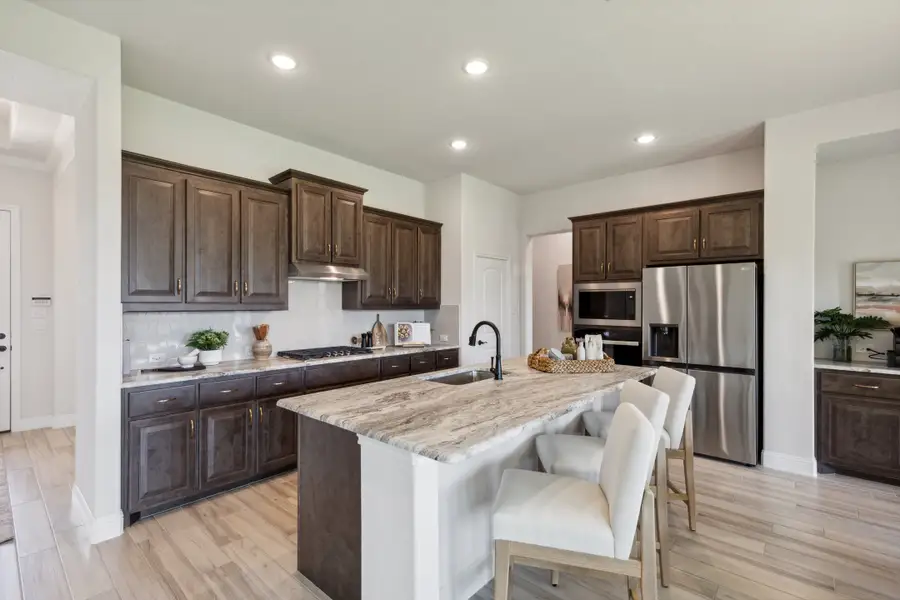 Furnished interior view inside a new home in Belle Meadows, Cleburne (Image 4).