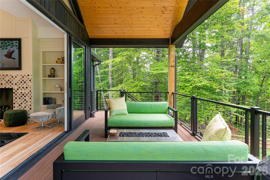 Exterior details and patio area of a home in , Weaverville (Image 29).