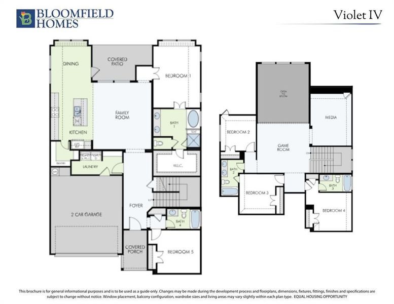 2D floor plan layout of this home in ArrowBrooke Classic 50, Aubrey, TX (Image 2). 2D floor plan layout of this home in ArrowBrooke Classic 50, Aubrey, TX (Image 2).