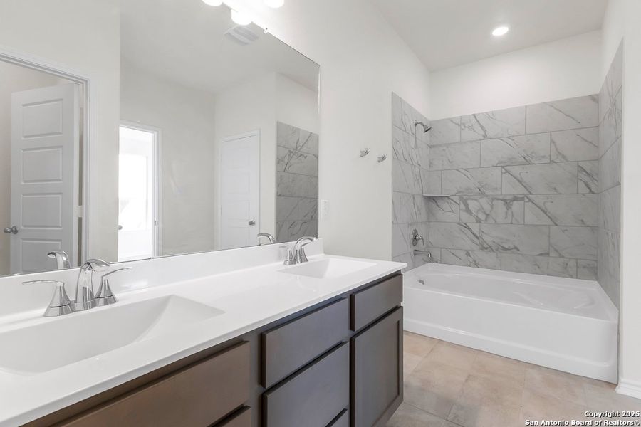 Furnished interior view inside a new home in Medina Crossing, Von Ormy (Image 4).