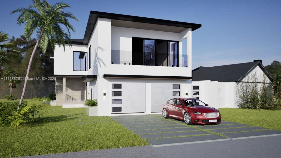 Front exterior of a new home in , Key Colony Beach, FL, highlighting curb appeal (Image 5). Front exterior of a new home in , Key Colony Beach, FL, highlighting curb appeal (Image 5).