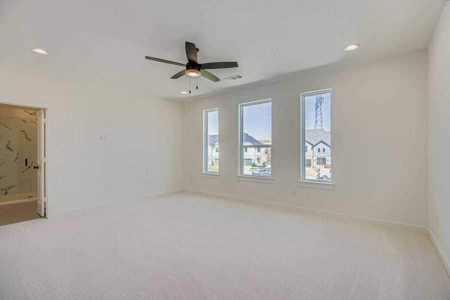 Spacious, unfurnished interior of a new home in Castle Hills Northpointe - Townhomes, Lewisville (Image 18).