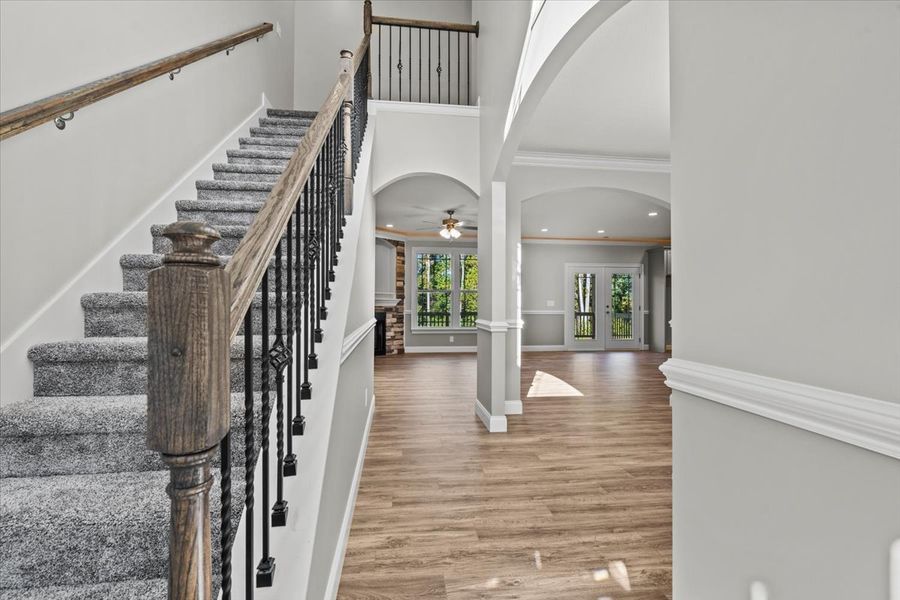 Representative unfurnished interior of a home built from the Enory by Enchanted Homes in Guadalupe Heights, Seguin (Image 18).