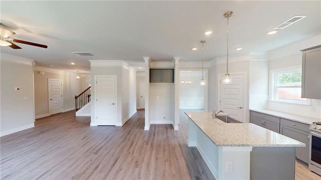 Furnished interior view inside a new home in Mirror Lake at South Harbour, Villa Rica (Image 14).