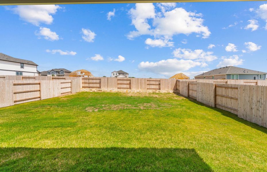 Exterior details and patio area of a home in Patterson Ranch, Georgetown (Image 4).