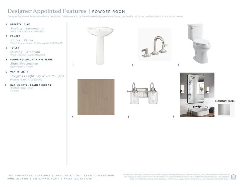 Sample of building materials used in homes in The Nations, Nashville (Image 11).
