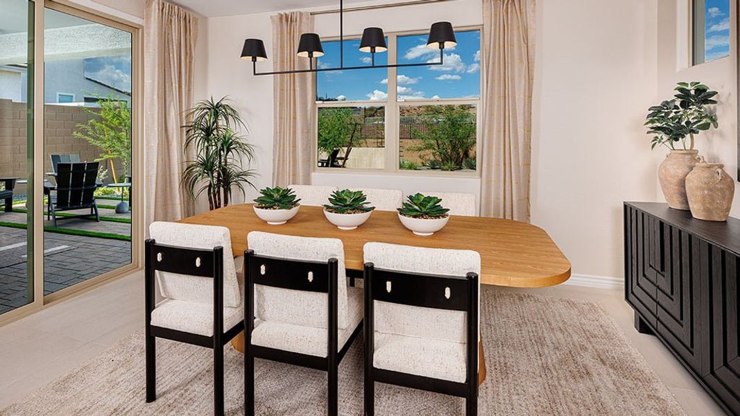 Representative furnished interior of a home built from the Sienna by Taylor Morrison in Saddleback, Peoria (Image 9).