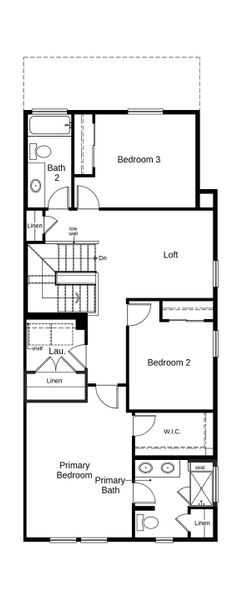 2D floor plan layout of this home in Windler Villas, Aurora, CO (Image 5).