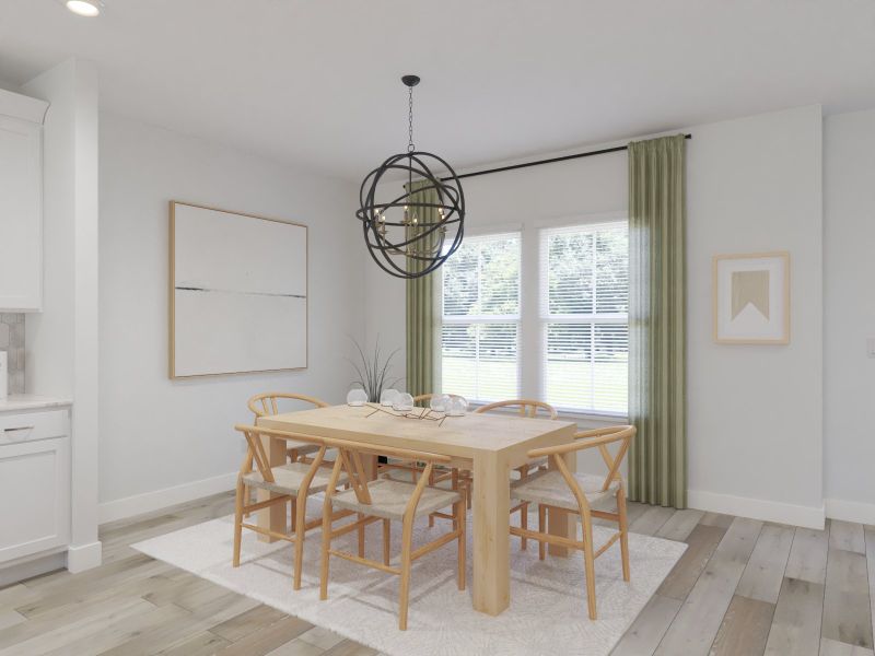 Furnished interior view inside a new home in Zermatt Townhomes, Nashville (Image 5).