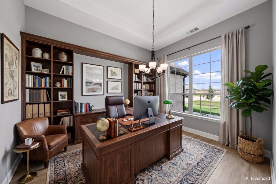 Furnished interior view inside a new home in Berkshire Estates, Mesquite (Image 6).