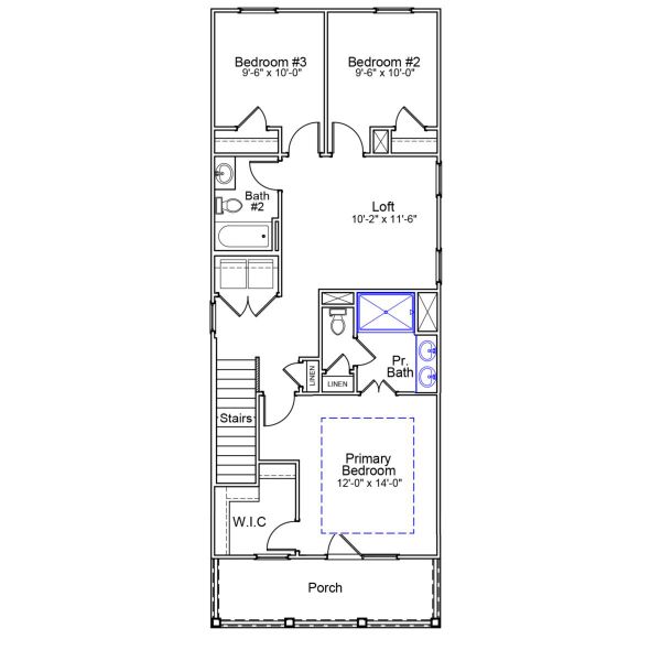 2D floor plan layout of this home in Renaissance at White Oak, Garner, NC (Image 3). 2D floor plan layout of this home in Renaissance at White Oak, Garner, NC (Image 3).