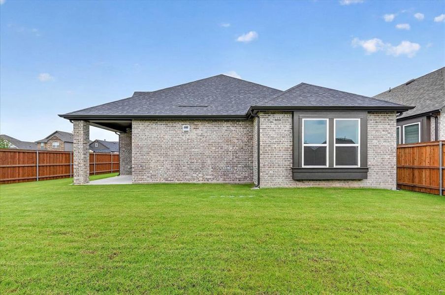 Exterior details and patio area of a home in Waterscape, Royse City (Image 3). Exterior details and patio area of a home in Waterscape, Royse City (Image 3).