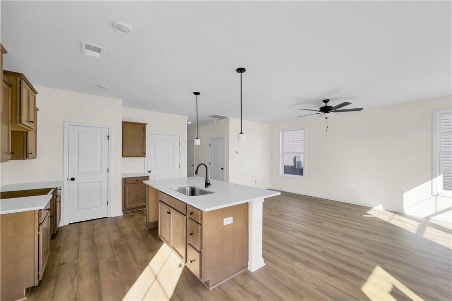 Furnished interior view inside a new home in Brownstone Park, Easley (Image 5).
