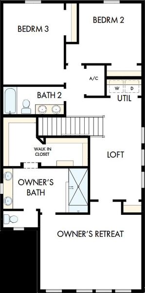 2D floor plan layout of this home in Elevate at Wolf Ranch, Colorado Springs, CO (Image 3). 2D floor plan layout of this home in Elevate at Wolf Ranch, Colorado Springs, CO (Image 3).