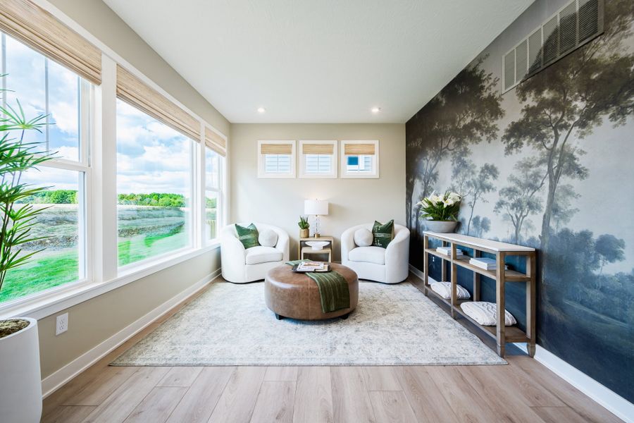 Representative furnished interior of a home built from the Grandin by Fischer Homes in The Dunes at Sandbar, Santa Rosa Beach (Image 29).