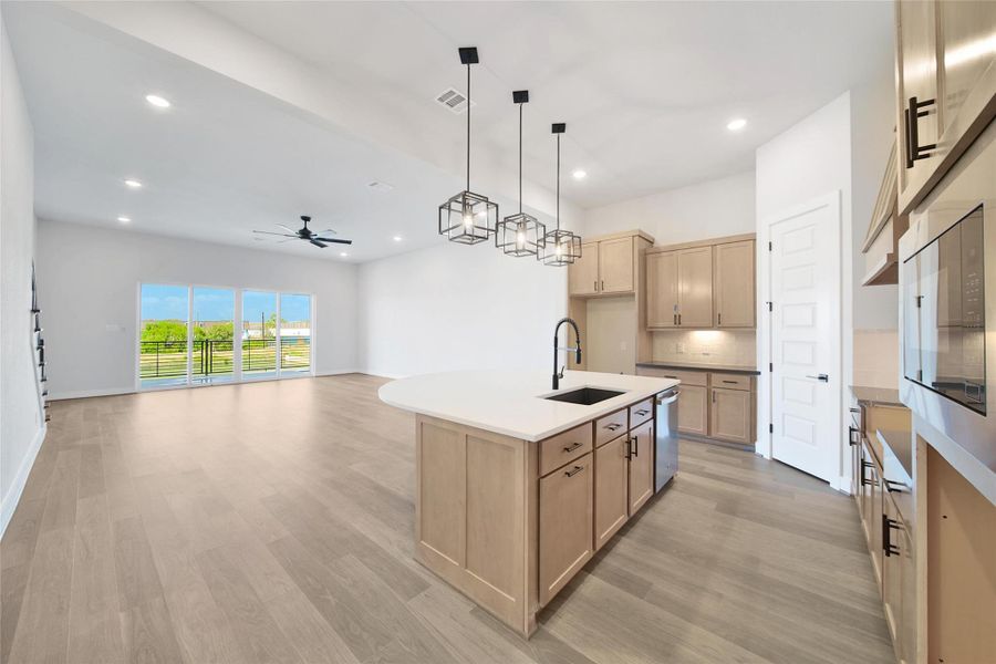 Furnished interior view inside a new home in Lago Pointe, Seabrook (Image 10).