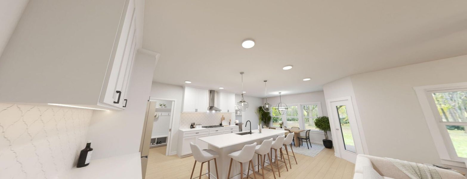 Representative furnished interior of a home built from the The Garner by New Home Inc. in Gardner Farms, Willow Spring (Image 15). Representative furnished interior of a home built from the The Garner by New Home Inc. in Gardner Farms, Willow Spring (Image 15).