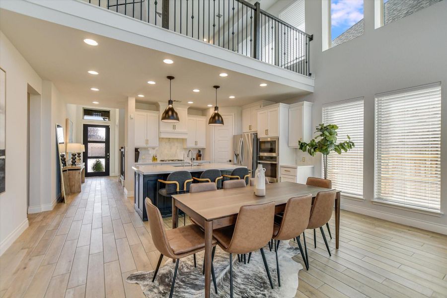 Furnished interior view inside a new home in Santa Rita Ranch 50', Liberty Hill (Image 10).