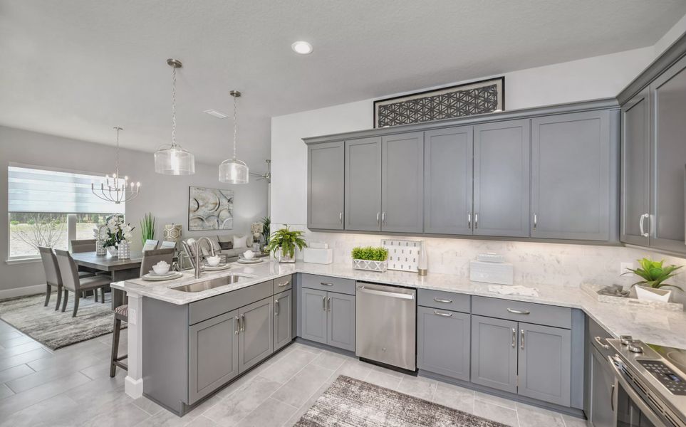 Furnished interior view inside a new home in Woodhaven, Port Orange (Image 23).