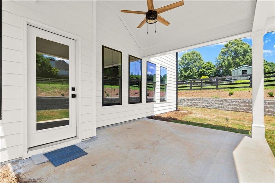 Exterior details and patio area of a home in , Cumming (Image 3). Exterior details and patio area of a home in , Cumming (Image 3).