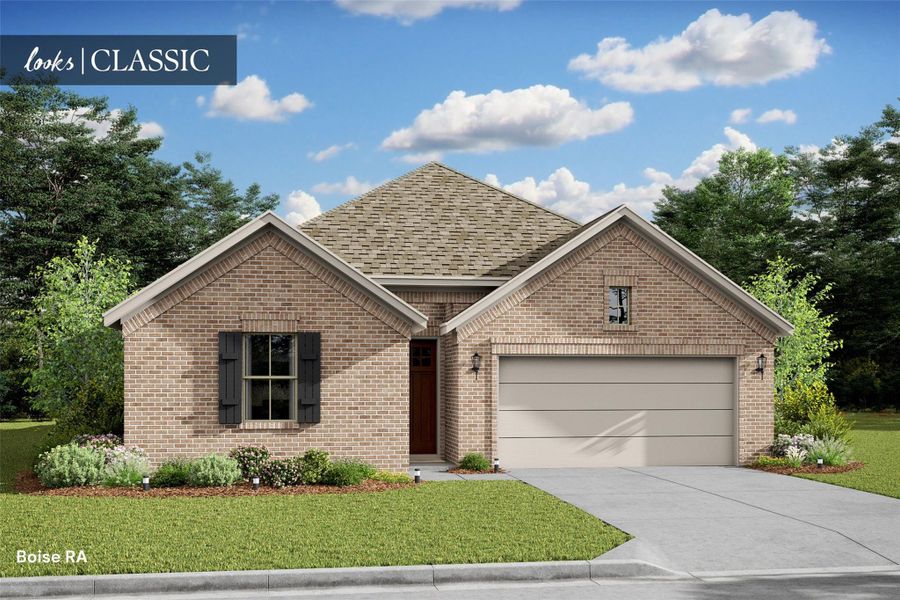 Charming Boise design by K. Hovnanian Homes with elevation RA in beautiful Kingdom Heights. (*Artist rendering used for illustration purposes only.)