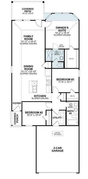 2D floor plan layout of this home in Summerview, Fulshear, TX (Image 4).