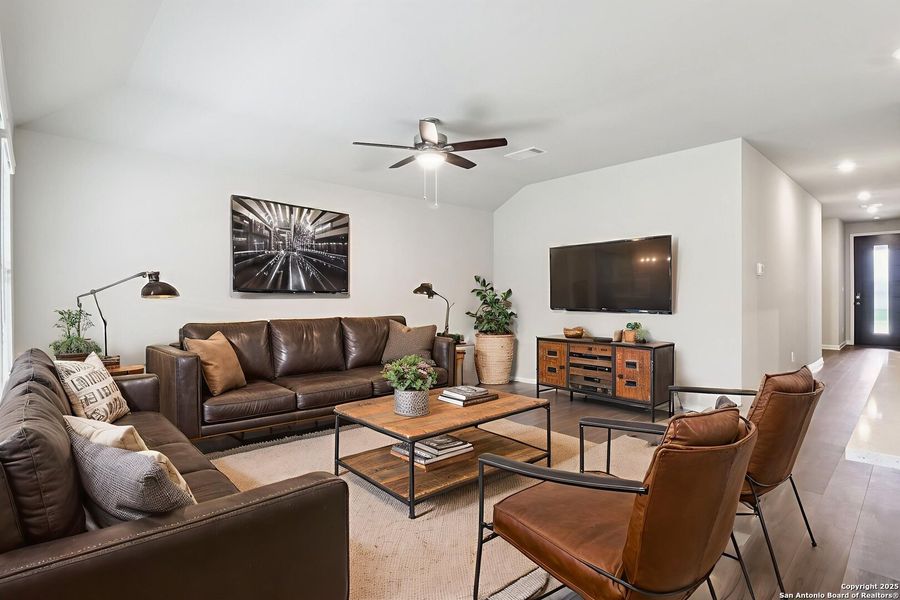 Furnished interior view inside a new home in Kallison Ranch, San Antonio (Image 17). Furnished interior view inside a new home in Kallison Ranch, San Antonio (Image 17).