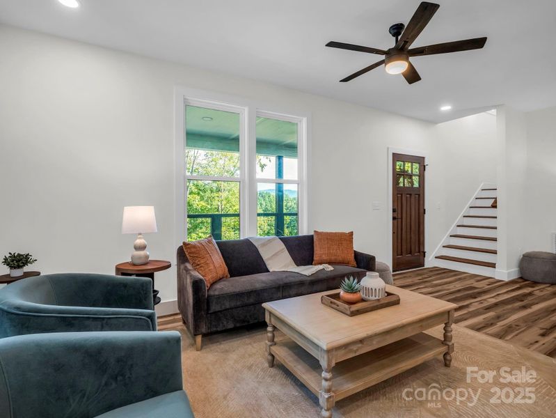 Living area, furniture comes with the home