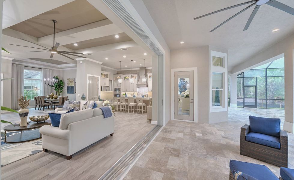 Furnished interior view inside a new home in The Reserve at Plantation Bay, Bunnell (Image 33). Furnished interior view inside a new home in The Reserve at Plantation Bay, Bunnell (Image 33).